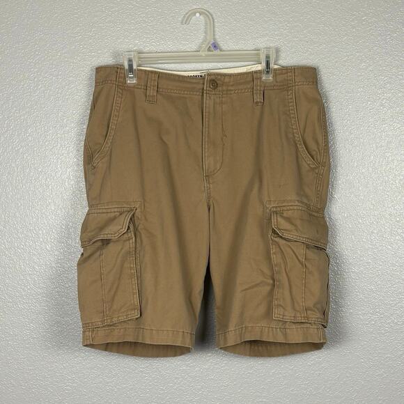 Broken In Classic Length Size 34 Favorite Khaki Old Navy Retro Cargo Shorts - Picture 1 of 8